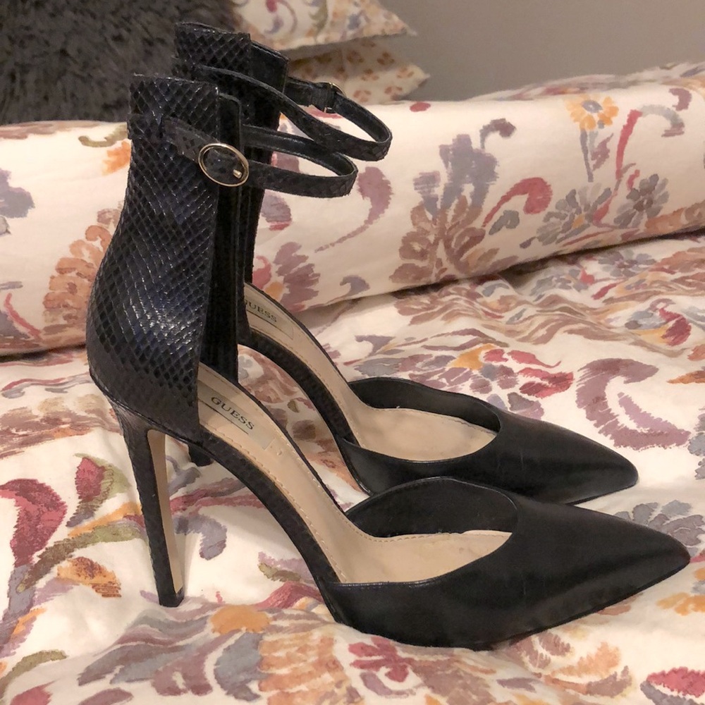 Guess ankle strap stilettos